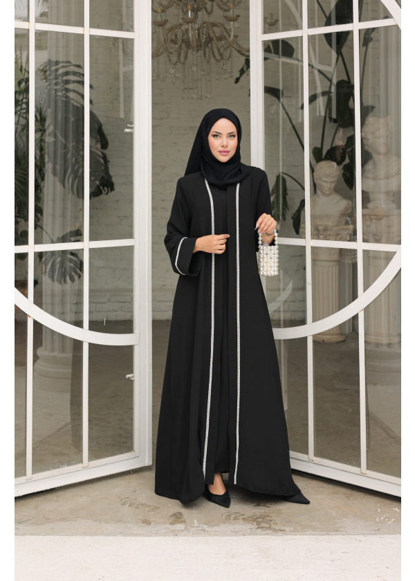 Şehrazat Model Siyah Abaya